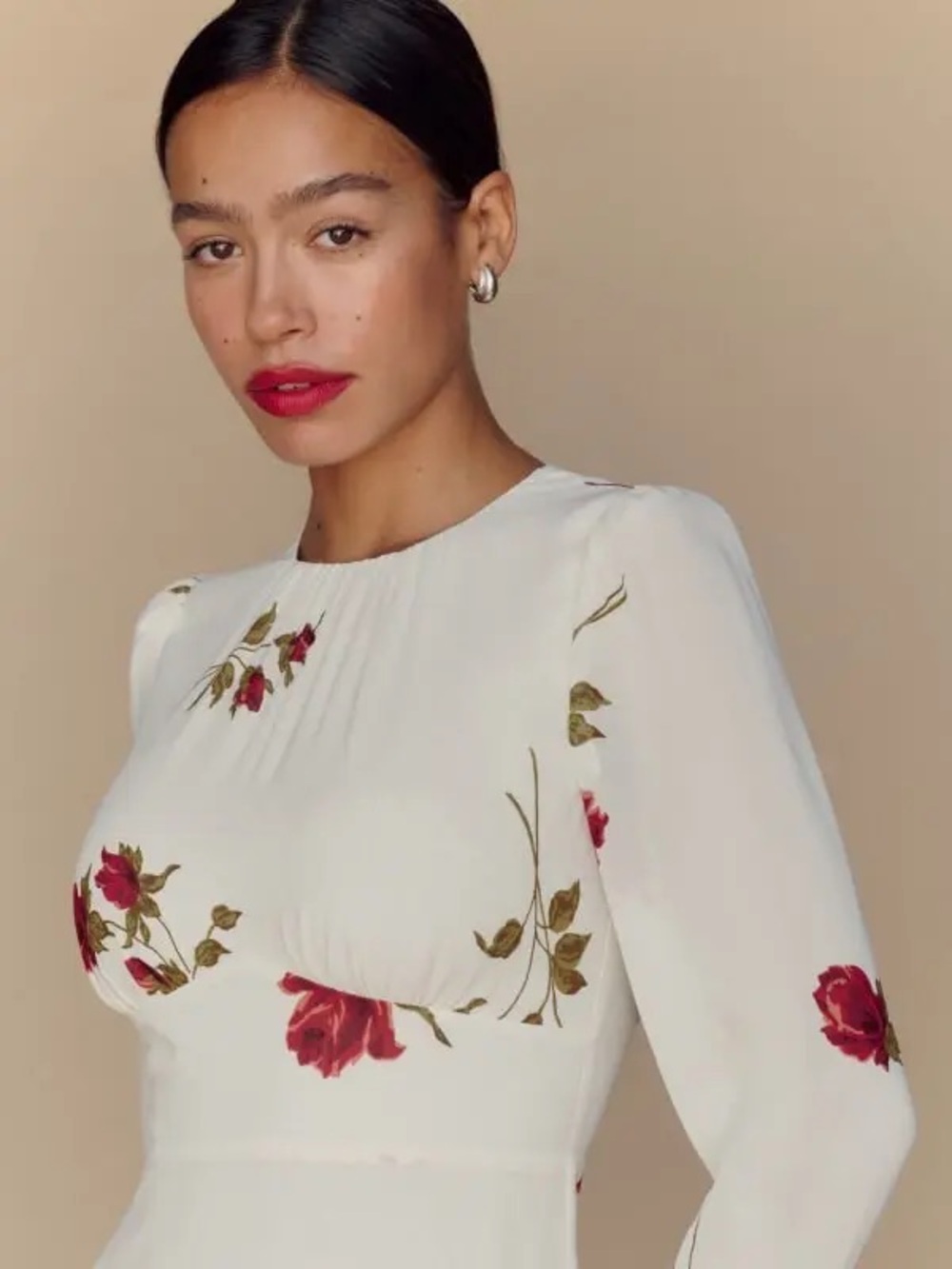 NWT Reformation Laken Dress American Beauty Size 10